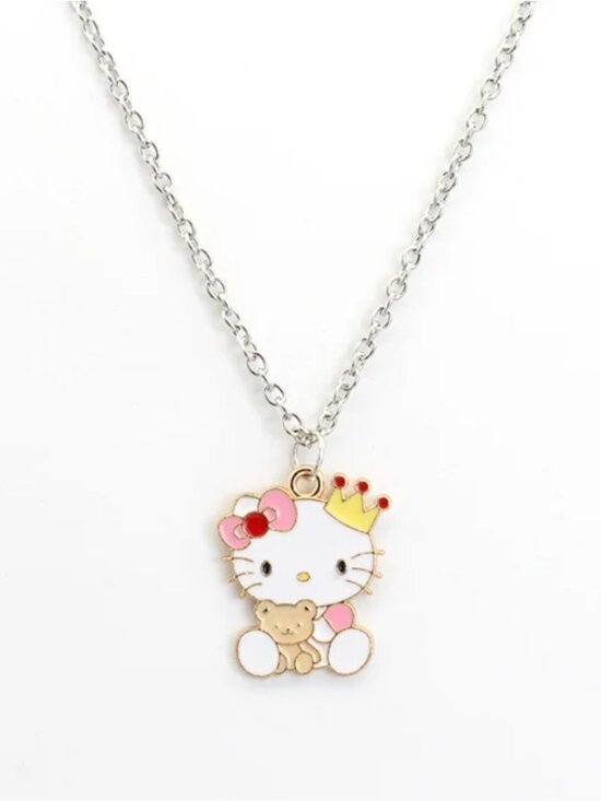 Hello Kitty Jewelry - Adorable Hello Kitty Pendant Necklace – Cute Cartoon Cat Jewelry Collector Fans